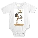 Onesie with Egypt, cat, spynx, feline, wondering, pondering