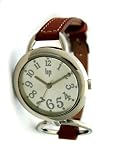 Lip - 1099912 - Montre Dame - Ronde - Quartz Analogique - Bracelet Cuir marron