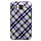 Hard Snap on Plastic RUBBERIZED PURPLE With PLAID CHECEKRED Design Sleeve F ....