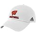 adidas Wisconsin Badgers White Slouch Hat