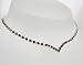 Classic Ruby Crystal Diamante 'V' Necklace