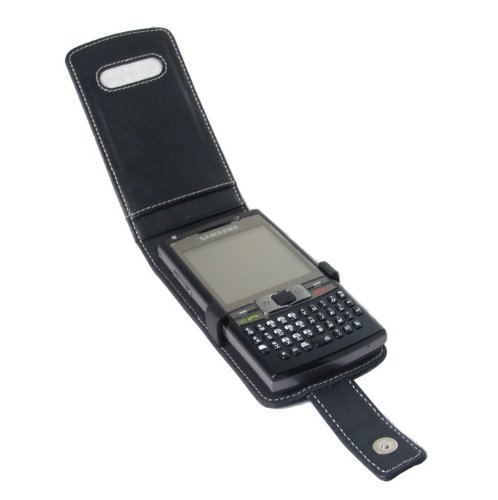 Etui Alu-Cuir (pour Samsung SGH-i780) - Ouverture Verticale