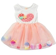 Girls Cotton/Tulle Summer Sleeveless  Dress