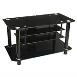 42 in. Teardrop Black TV Stand