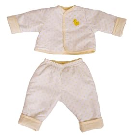 Molly P Originals - 18 Polka Dot  Stripe Reversible Outfit (Yellow) by Molly P. Apparel