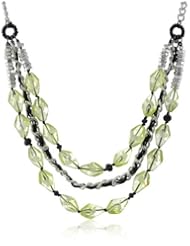 Kenneth Cole New York "Limelight" Faceted Bead 3 Row Necklace, 21"