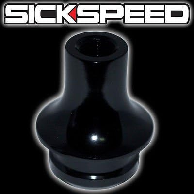 Black Shift Knob Boot Retainer/Adapter For Manual Gear Shifter Lever M12x1.25