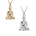 ESPYNY Serenity Now Meditating Buddha Necklace