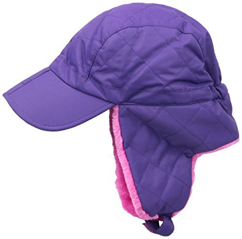 N'Ice Caps Girls Quilted Ski Hat With Magical Brim
