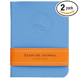 Pepper Pot By The Gift Wrap Company Exercise And Nutrition Pocket Journal (Pack of 2)