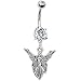 Crystallinegem Mystical Flying Fairy Belly Ring