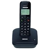 MEDION MD 82448 S63025 DECT Schnurlos Telefon ECO-Funktion CLIP-Funktion GAP-Funktion integrierter Anrufbeantworter Reichweite je nach Umweltbedingungen: ca. 50 m innen