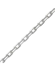 Sterling Silver Solid Polished Fancy Link Necklace - 24 Inch