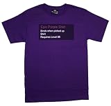 Epic Purple Shirt World Of Warcraft Blizzard Video Game T-Shirt Tee