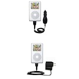 Essential Kit for the Apple iPod Photo (30GB) - includes Car and Wall Charger with Rapid Charge Technology - Gomadic Brand w/ TipExchange Technology