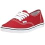 Vans Authentic Lo Pro Skate Shoe Size 5 Red/White