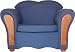 Hormey VIP Kids Chair by Fantasy Furniture - Royal Blue