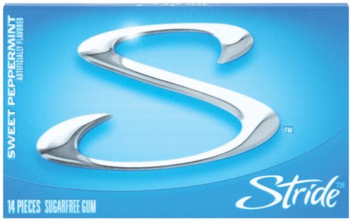 Stride Sweet Peppermint Gum, 14-Piece Packages (Pack of 24)