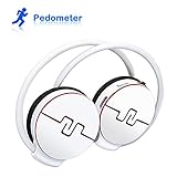PLAY X STORE Pedometer + Wireless Bluetooth + TF Card +Caller ID Vocal Broadcast Jogger Sports Headset with Wireless Stereo Outdoor Sports Bluetooth Headphones With Microphone for Android/IOS Smartphone Tablet and More (White)