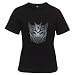 Search : Women's Black T-Shirt of Transformers Decepticon Steel Logo (Decepticons)