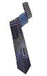 Aerial Woven Tie in blue, gray