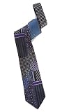 Aerial Woven Tie in blue, gray