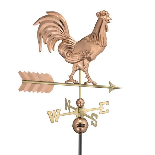 Smithsonian Rooster Weathervane (Polished Copper) (22