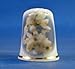 Porcelain China Collectable Thimble - Orange Blossom Flower with Free Gift Box