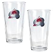 Colorado Avalanche NHL 2pc Pint Ale Glass Set - Primary Logo by Great American Products