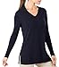 Wool Overs Women's Cashmere & Merino V Neck Tunic Sweater