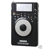 Degen DE1123 DSP AM/FM/SW Pocket Radio with 1GB MP3 Player & Recorder