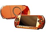 PlayStation Portable 2000 (PSP-Slim) Skin - NEW - ORANGE CHROME MIRROR syst ....
