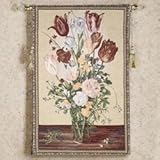 Floral Crystal Vase Wall Hanging Tapestry