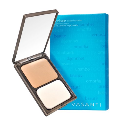 Vasanti Face Base Powder Foundation with Mineral Pigments - Oil-Free, Paraben-Free
