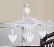 JoJo Designs Musical Baby Crib Mobile - White Eyelet