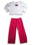 Anita G - Toddler Girls 2-Piece Long Sleeved Pant Set, Pink White
