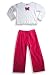 Anita G - Toddler Girls 2-Piece Long Sleeved Pant Set, Pink White