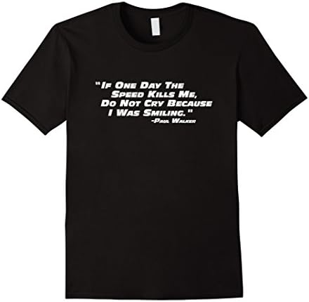 Men's If one day the speed kills me, do not cry Large Black