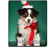 Aussie Australian Shepherd Dog Christmas Holiday Computer Mousepad