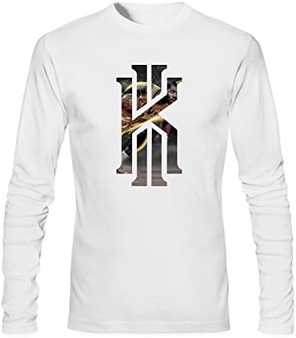 AOOZ Men's Cleveland Cavaliers Kyrie Iving Logo #2 T Shirt white L