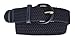 Navy Blue Braided Elastic Stretch Belt by Marshal