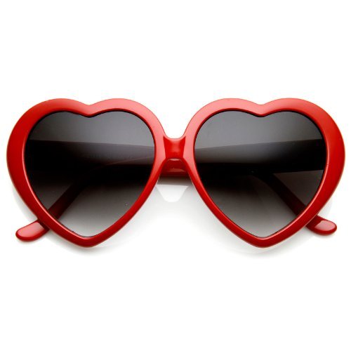 Large-Oversized-Womens-Heart-Shaped-Sunglasses-Cute-Love-Fashion-Eyewear-Red