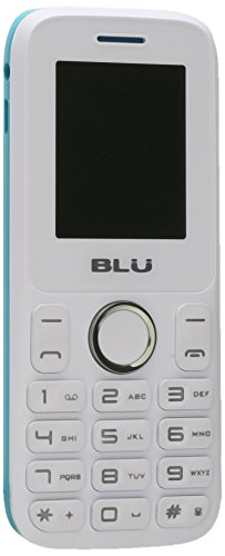 BLU Zoey II Quadband Unlocked Dual Sim Phone with Camera Bluetooth and Social Networks - Retail Packaging - White Blue