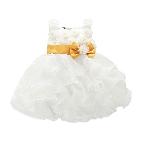Cute White flower girl dress baby s dress skirt US 2 4