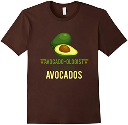 Men's Avocado Ologist Study Science Funny Guacamole Addict T-Shirt Medium Brown