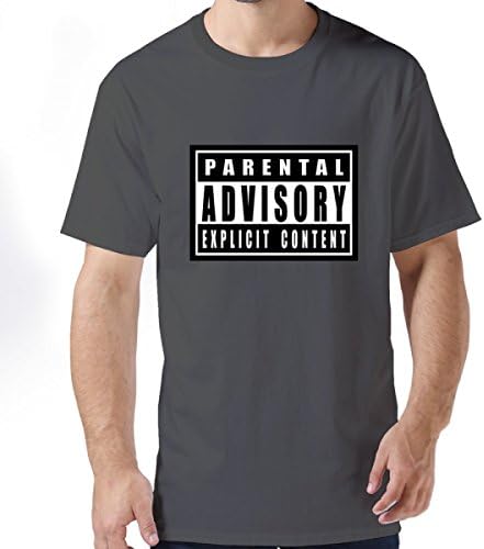 Parental Advisory Deep Heather Man's Short Sleeve Tshirt M