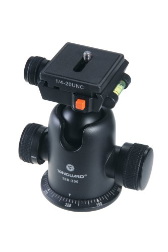 Vanguard SBH-200 Mid-Size Magnesium Alloy Ballhead with Two Onboard Bubble Levels