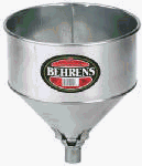  : Behrens #TF 123 Galvanized Tractor Funnel