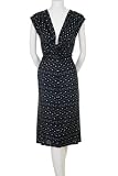 Jully Kang Sleeveless Ruched Shoulders Twisted Knot Plunging Neckline Small Hexagon Print Maxi Long Dress Beige Blue Brown