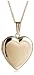 14k Yellow Gold Satin-Finish Heart Locket, 18